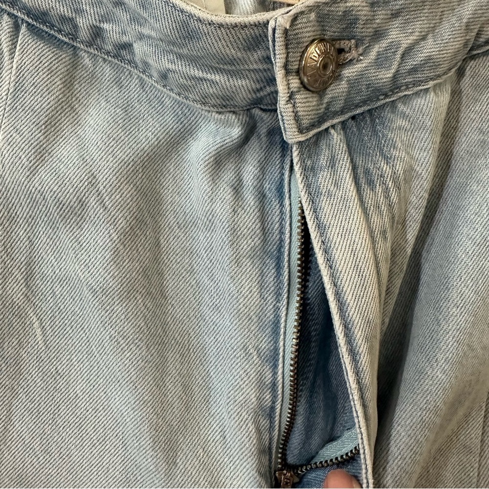 Madewell The Curvy Harlow Wide-Leg Trouser Light Wash Denim Jeans Sz W32 NWT - Picture 6 of 10